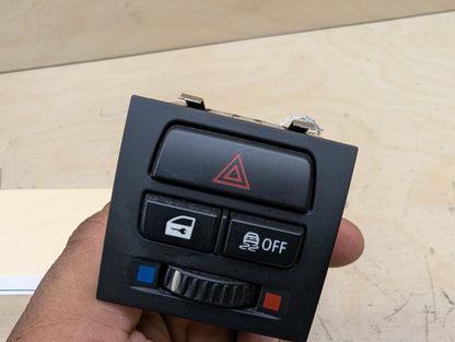 OEM BMW E90 E92 E93 LCI Center Door Lock Hazard Warning Flasher Control Switch
