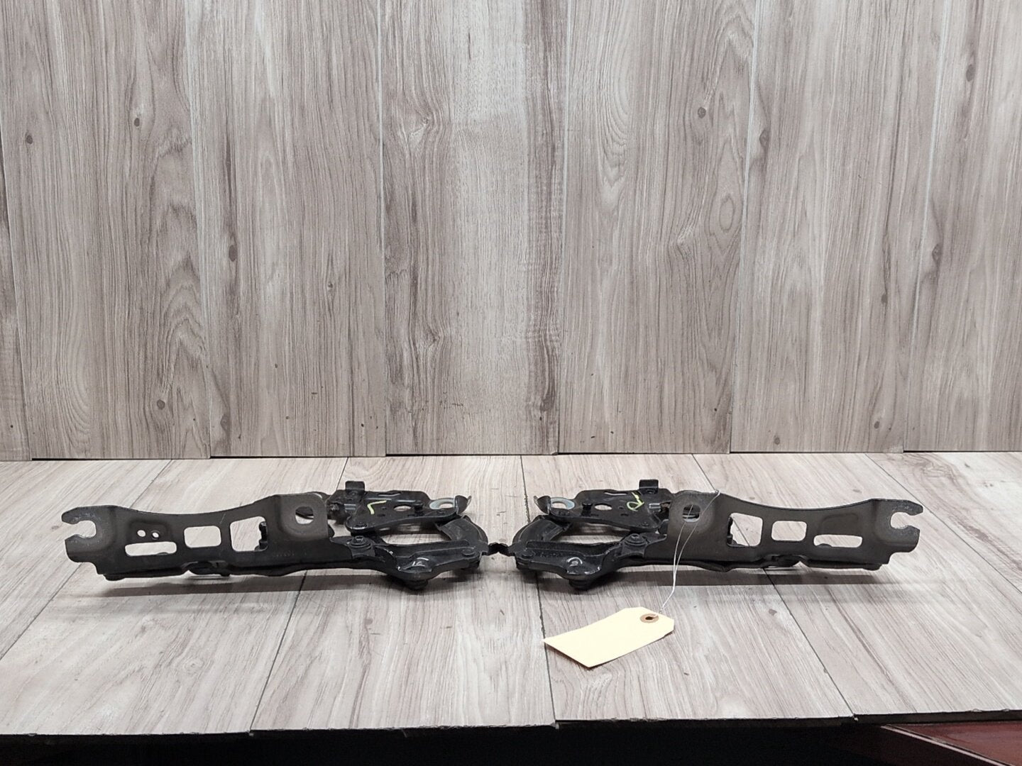 19-24 OEM BMW G20 Front Left Right Bonnet Hood Hinges Black Pair SET