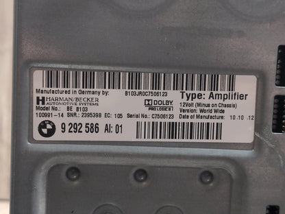 2011-2016 BMW M5 F10 Stereo Audio Amp Amplifier 9292586 OEM