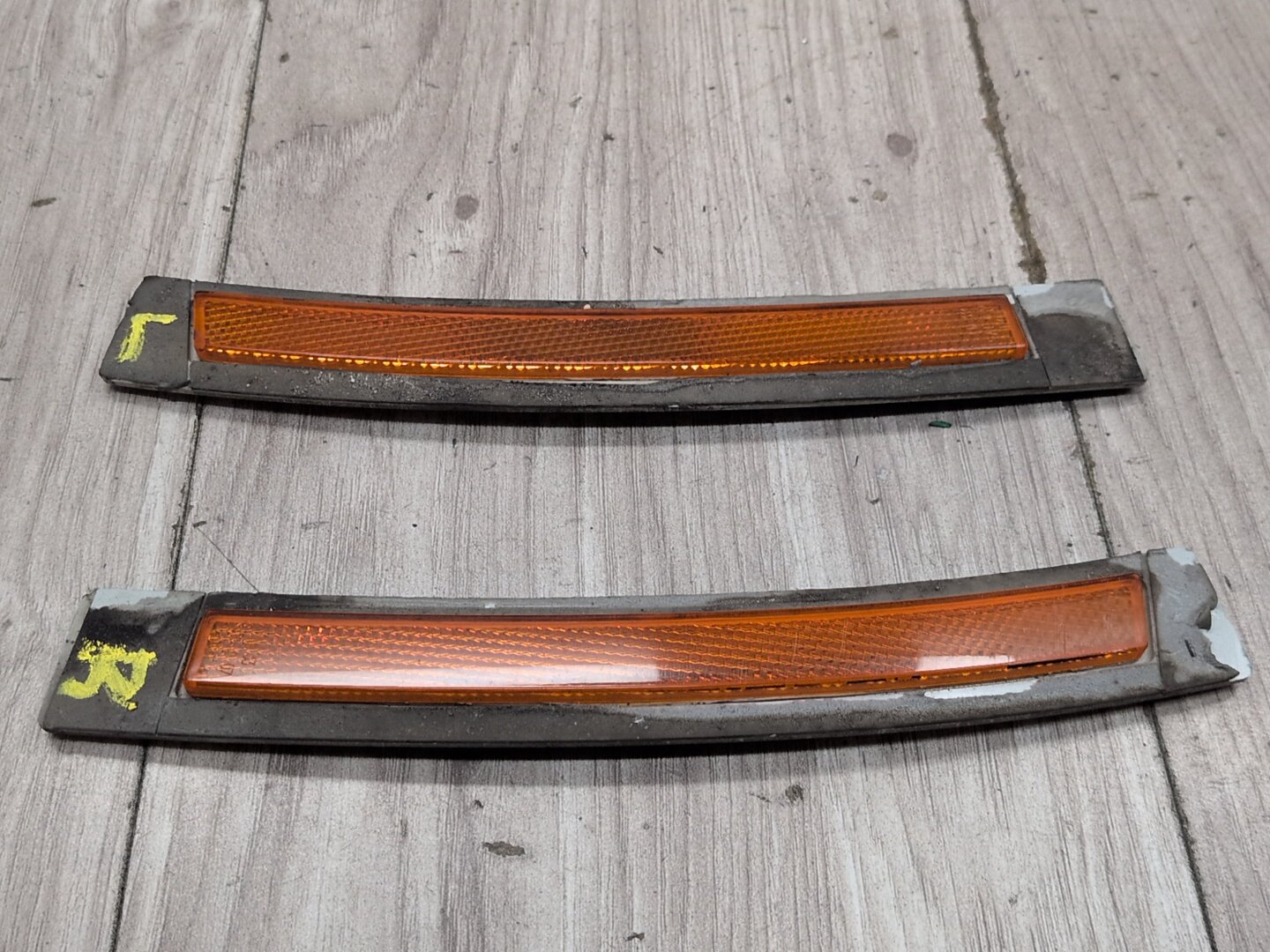 OEM BMW F01 F02 740 750 760 Rear Left Right Driver Passenger Bumper Side Marker Light Reflector PAIR