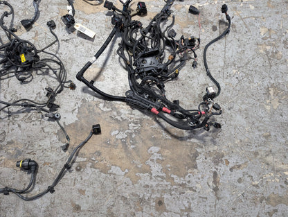 BMW G12 750Li N63B44O2 Engine Motor Transmission Wiring Wire Harness SET 8654414