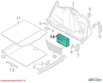 2007 BMW M6 E64 - First Aid Kit PN: 7263439