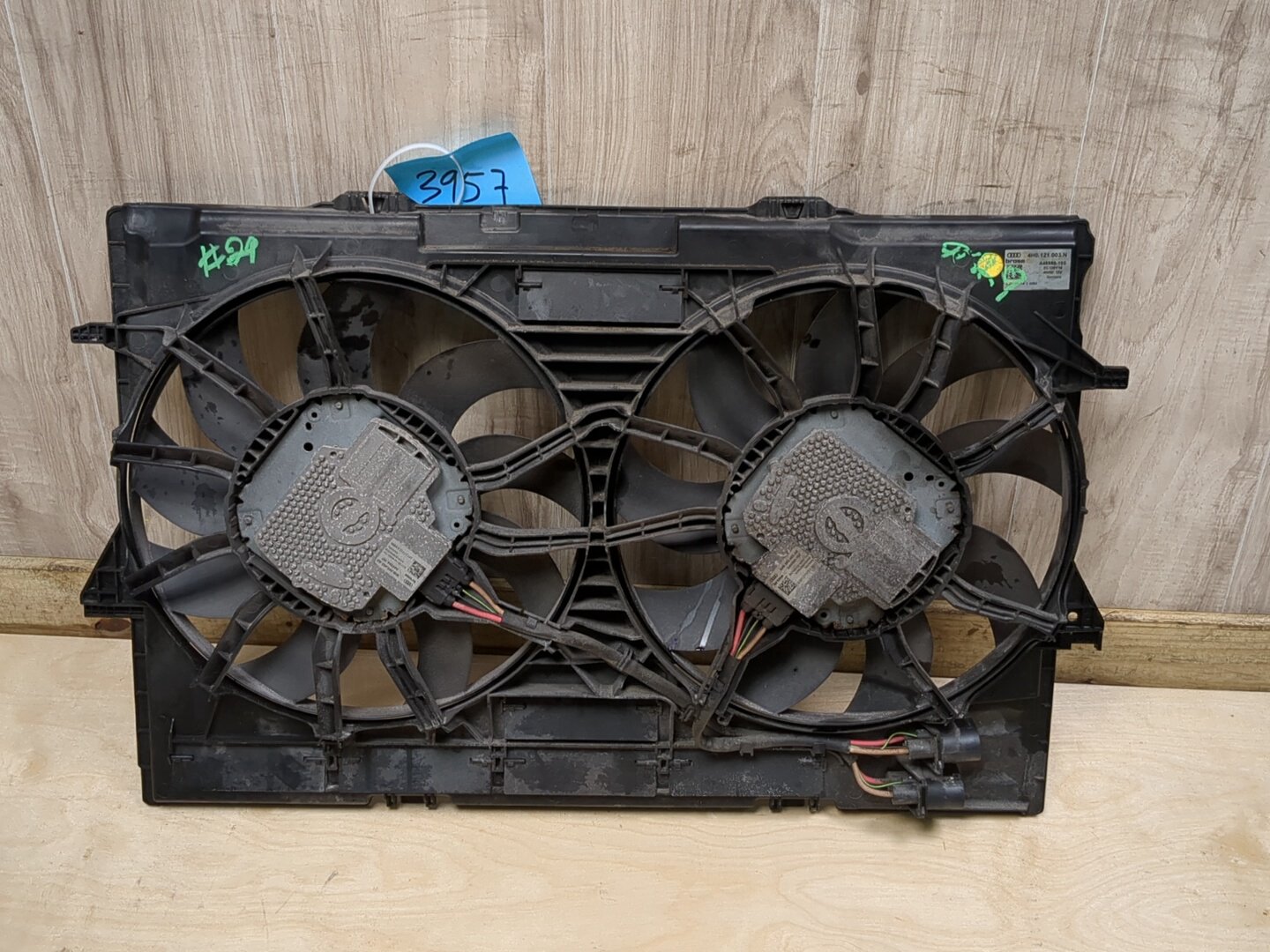 2008 - 2017 Audi S5 8T Radiator Fan Shroud Housing w/ Motor 4H0121003N