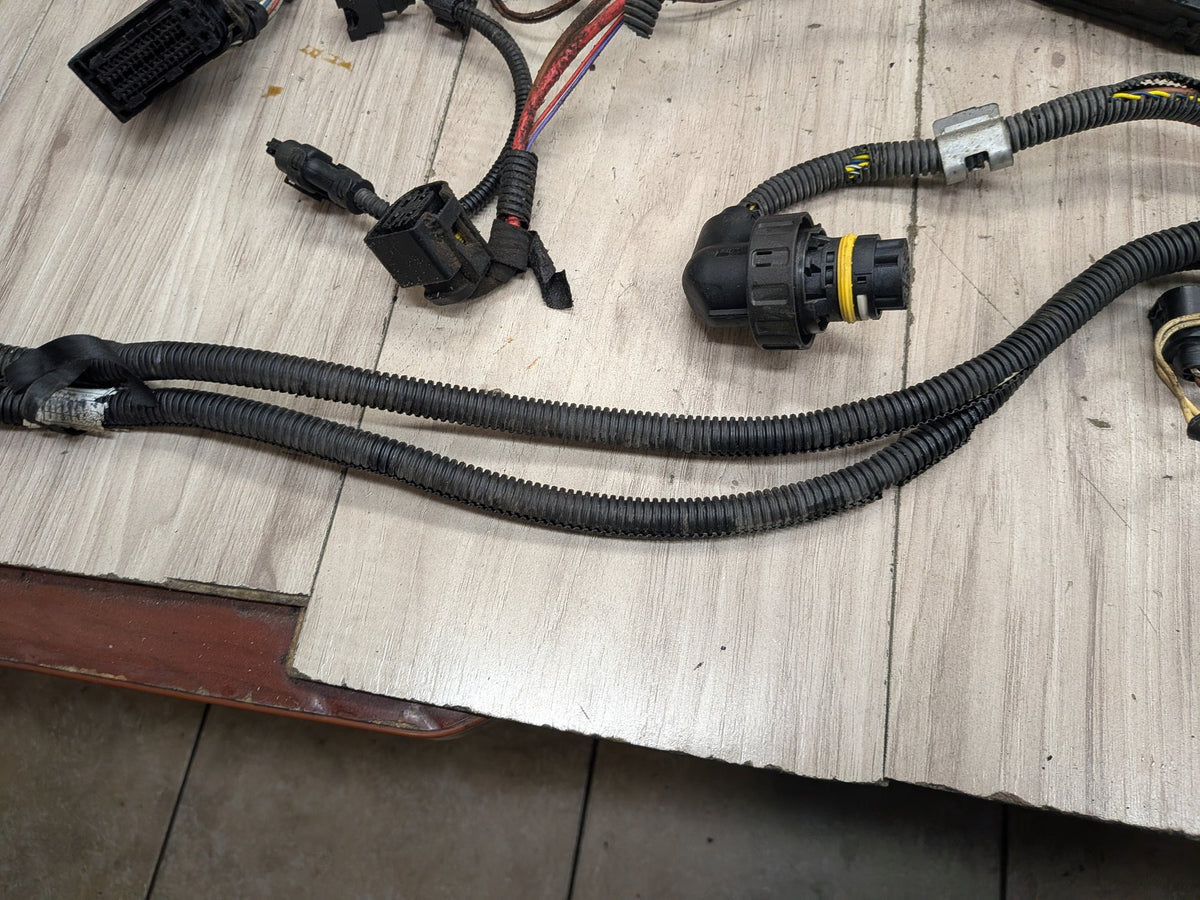 12-18 BMW F30 335i N55 Engine Motor Transmission Wiring Wire Harness SET