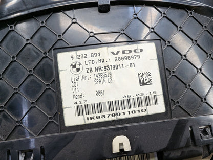 2012-2018 BMW 320i F30 Instrument Speedometer Guage Cluster 9232894