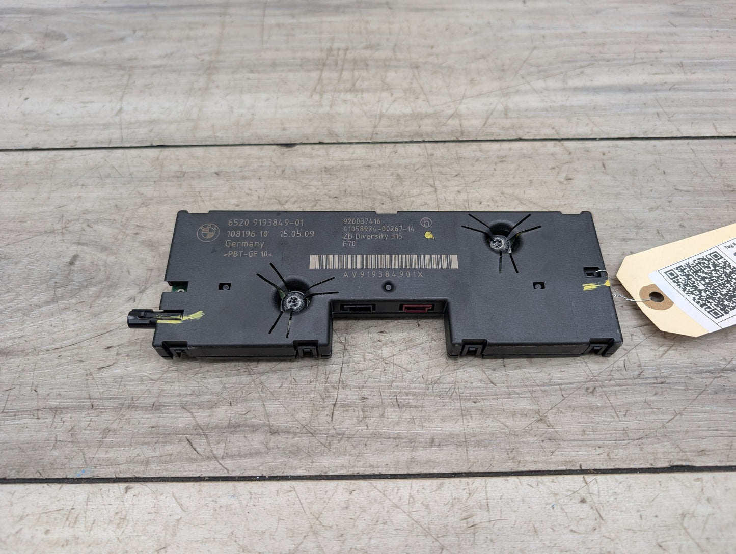 06-13 OEM BMW E70 X5 X5M Antenna Amplifier Diversity Receiver Module 315 MHZ