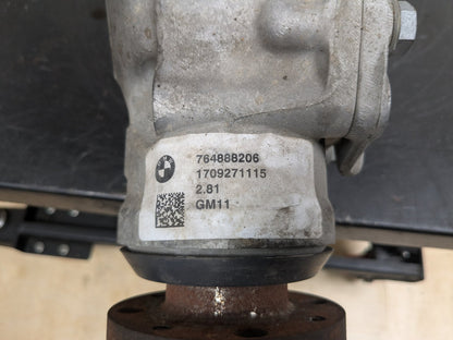 16-19 OEM BMW G12 750 B7 G30 M550 Front Differential Axle Carrier Ratio 2.81 K