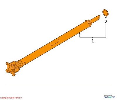 16-21 OEM BMW F90 G01 G05 G12 G30 750 AWD Front Driveshaft Axle Drive Shaft