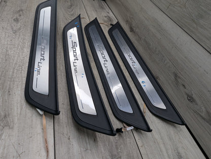 2017-2023 BMW 530i G30 Front Rear Left Right Scuff Plate Door Sill SPORT SET 7405774