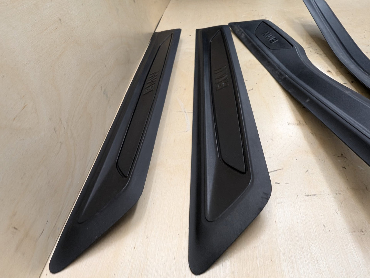 2012-2018 BMW 328i F30 Front Rear Left Right Scuff Plate Door Sill SET 7263315
