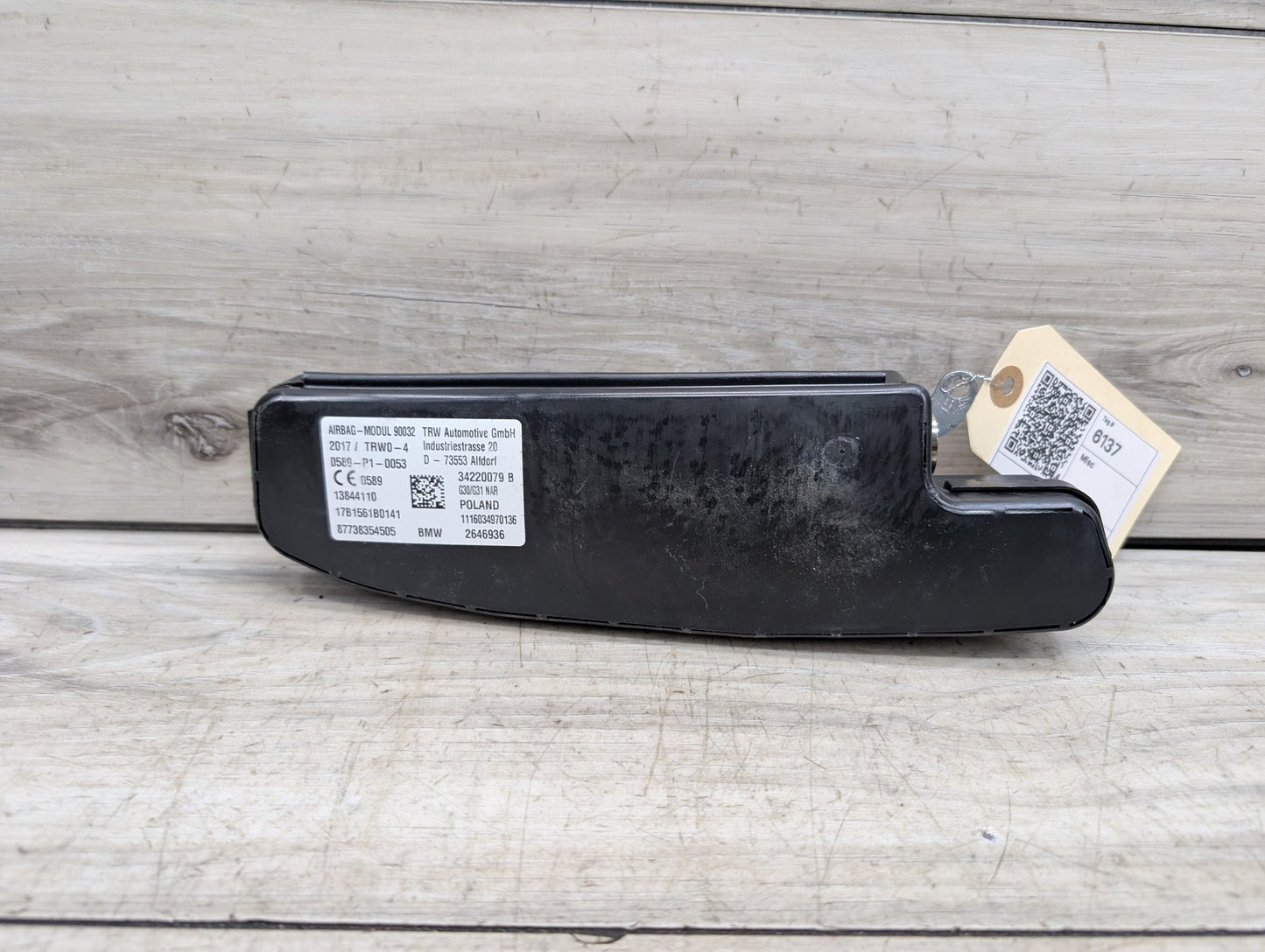 OEM BMW G30 530 540 M550 Front Left Driver Seat SRS Airbag Integrated
