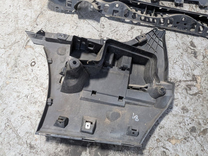 2011-2016 BMW 535i F10 Rear Left Right Center Bumper Support Brackets SET 7204017