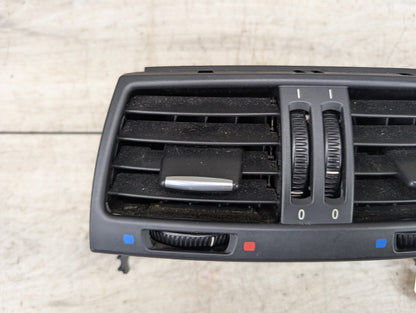 07-14 OEM BMW E70 E71 X5 X6 X5M X6M Rear Center AC Air Vent Grille Black