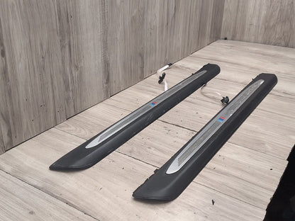 2004-2010 BMW M6 E64 Front Left Right Scuff Plate Door Sill SET 7898230 OEM