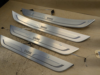 2016-2019 BMW 740Li G12 Scuff Plate Door Sill SET 7369887 OEM