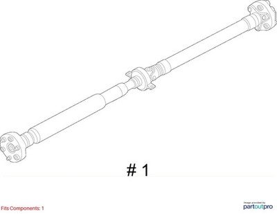 PRE-LCI OEM BMW G20 G22 G23 330iX 430iX Rear Drive Shaft Driveshaft L=1323MM