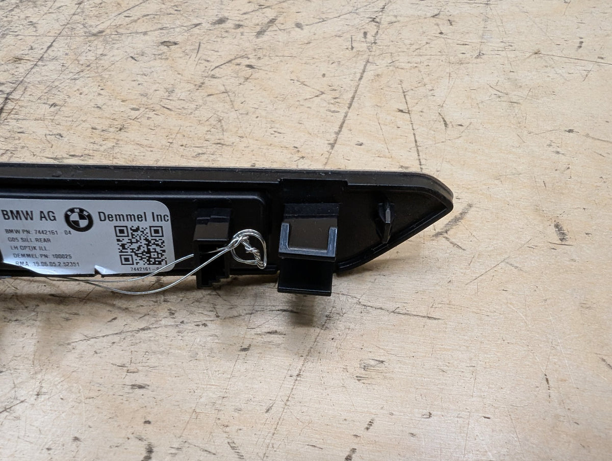 2019-2026 BMW X5 G05 Rear Left Driver Scuff Plate Door Sill 7442161 OEM