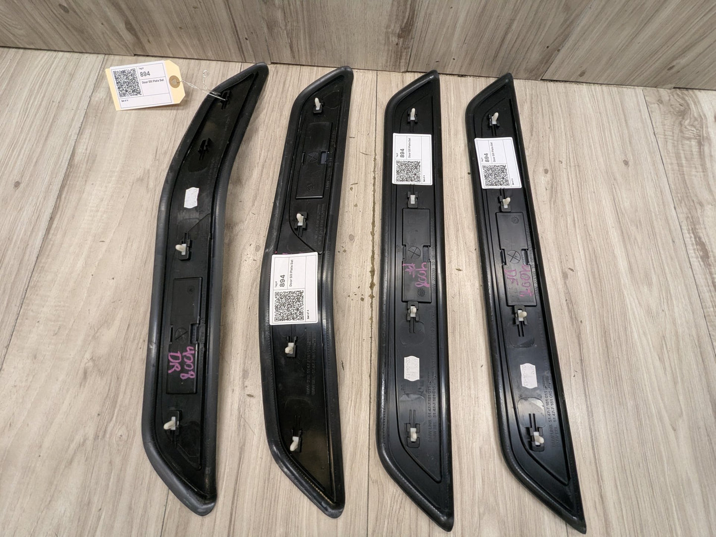 OEM BMW F01 M SPORT Front Rear Left Right Door Sill Cover Trim SET