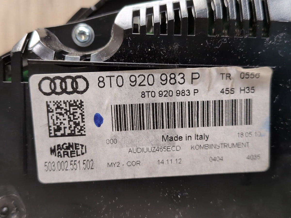 2008-2017 Audi S5 8T Instrument Speedometer Guage Cluster 8T0920983P OEM