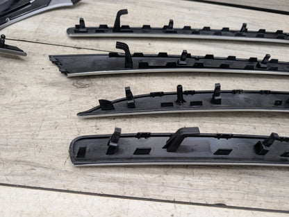 2008-2017 Audi S5 8T Front Rear Left Right Dash Interior Trims SET 8K0863305 09-17 OEM AUDI A4 A5 S4 S5 Front Dash Dashboard Center Display Console Trim Aluminum
