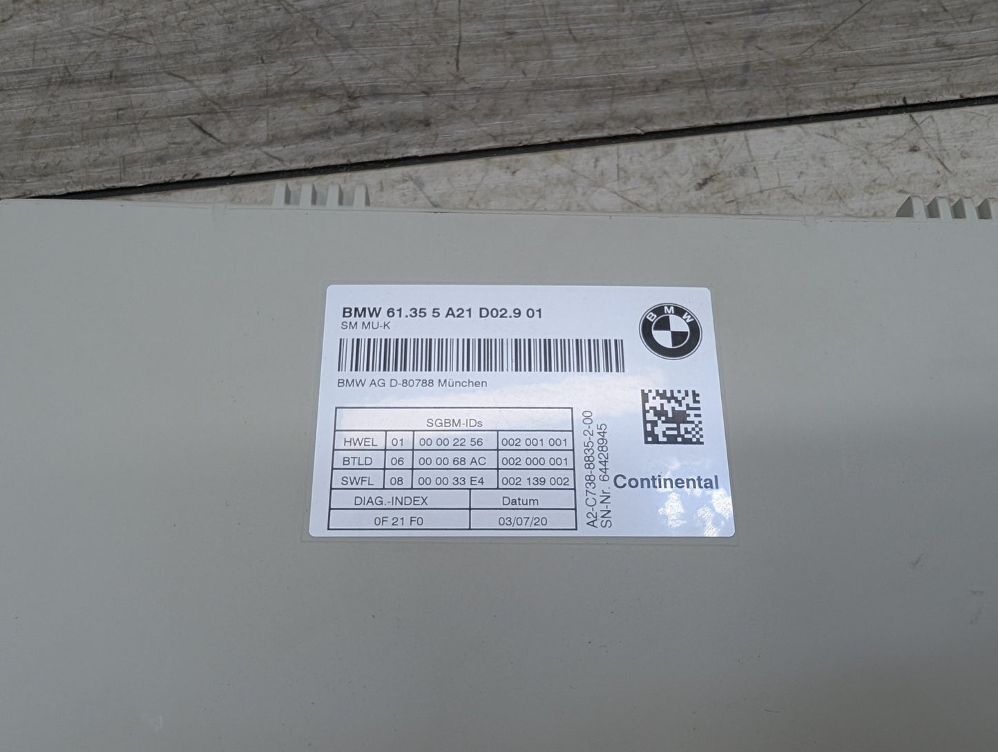 2019-2026 BMW X5 G05 Front Left or Right Seat Control Module 5A21D02