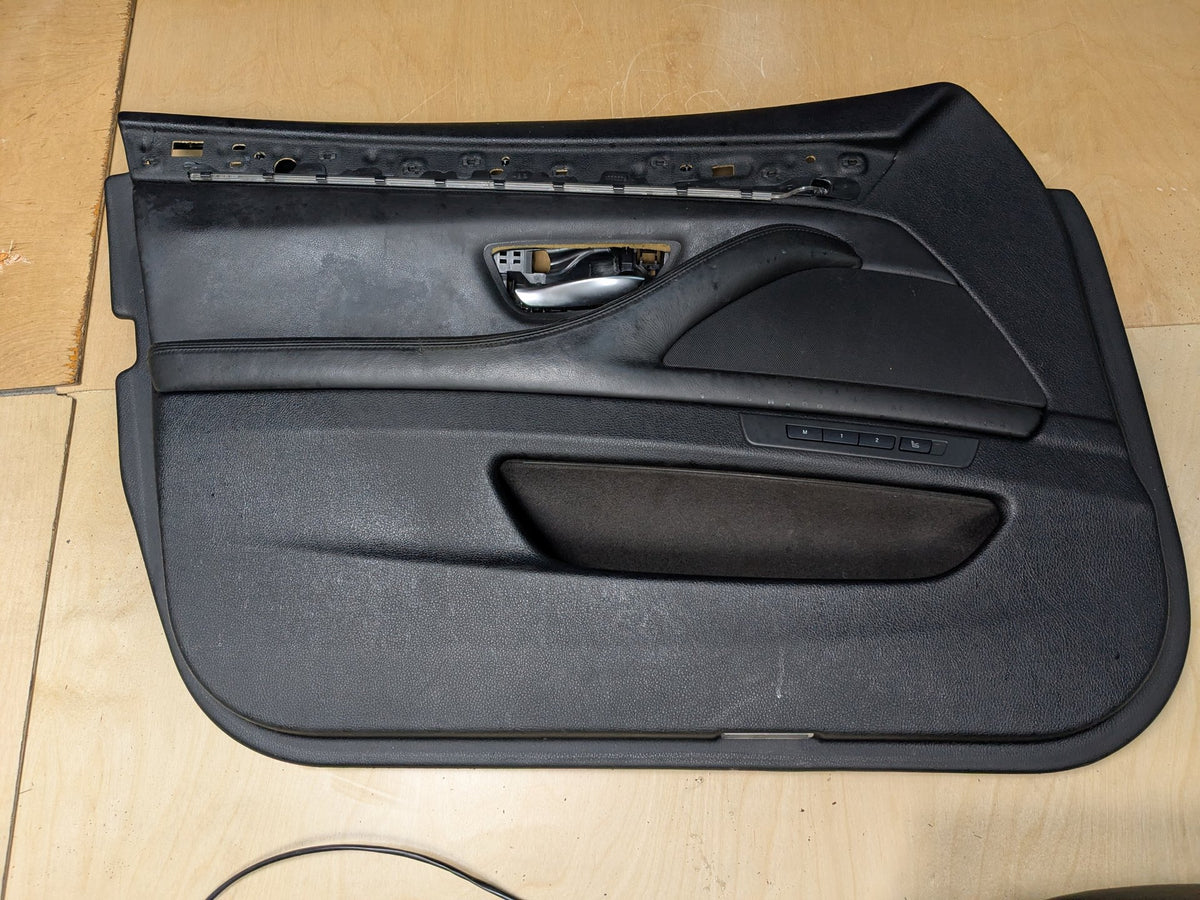 11-13 OEM BMW F10 M5 Front Rear Left Right Interior Seats Door Panels BLACK