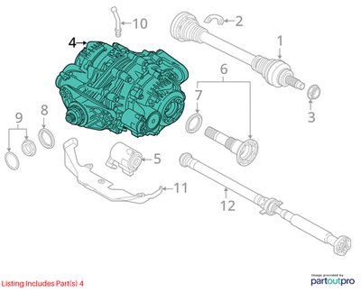 15-18 OEM BMW F85 X5M F86 X6M REAR Axle Diff Differential Carrier Ratio 3.15 k
