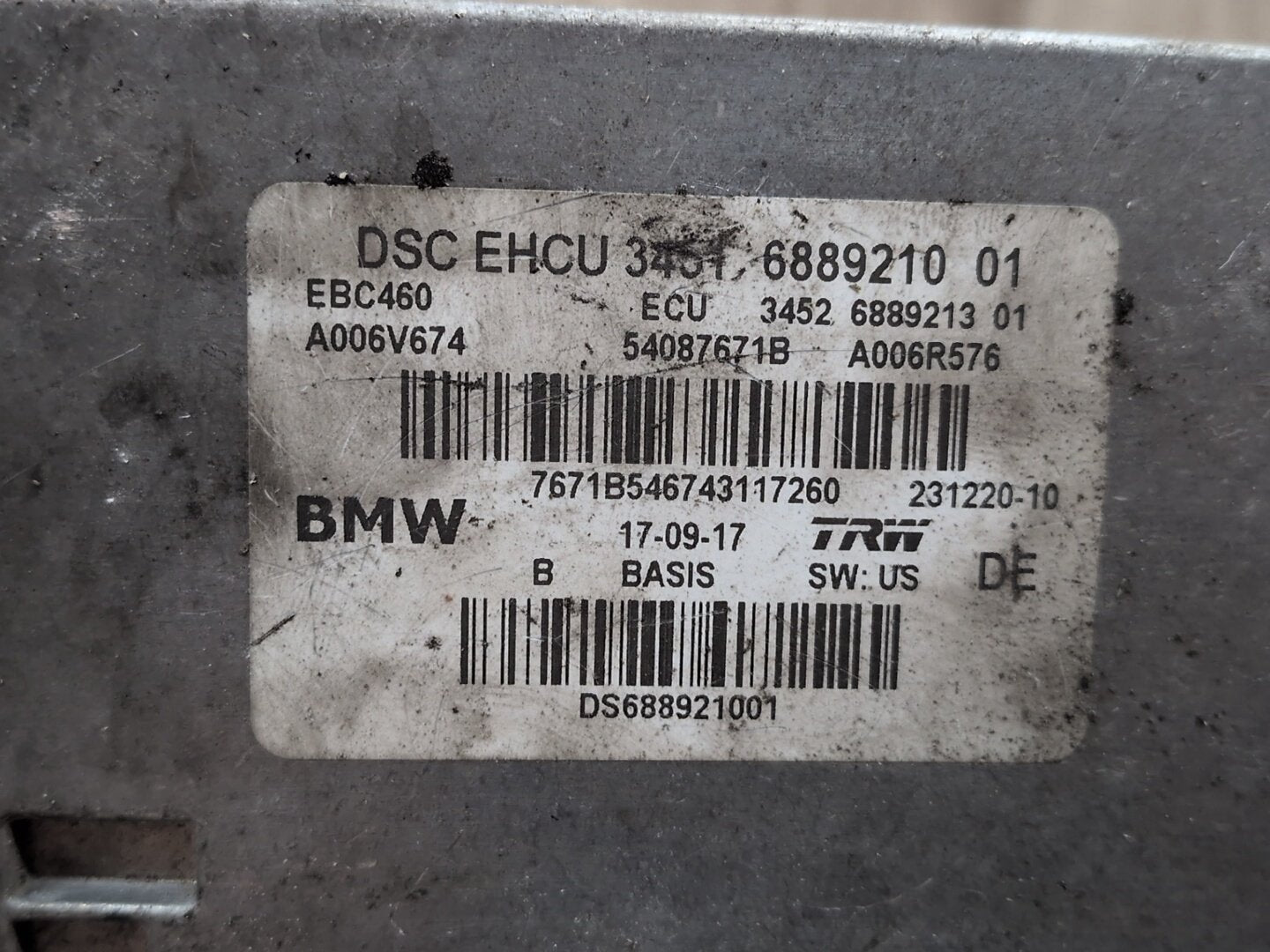 16-20 OEM BMW G30 G32 G11 G12 750 DSC ABS Pump Computer Unit Anti Lock Brake