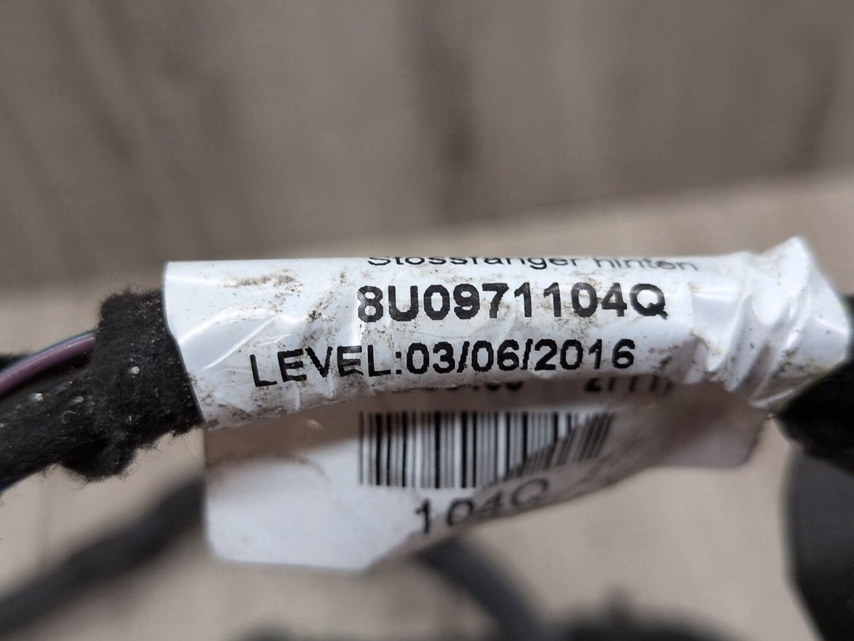 2015-2018 Audi Q3 8U Rear Bumper PDC Parking Sensor Wiring Wire Harness 8U0971104Q OEM