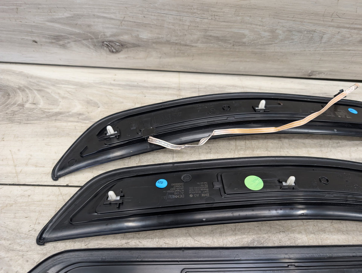 2017-2023 BMW M550i G30 Front Rear Left Right Scuff Plate Door Sill SET 8064905 OEM