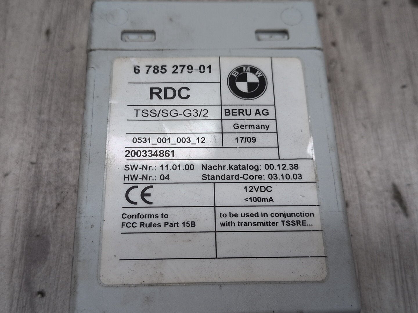 OEM BMW E60 E70 E82 E90 E92 E93 X5 M3 Tire Pressure Control Module Unit TPMS RDC