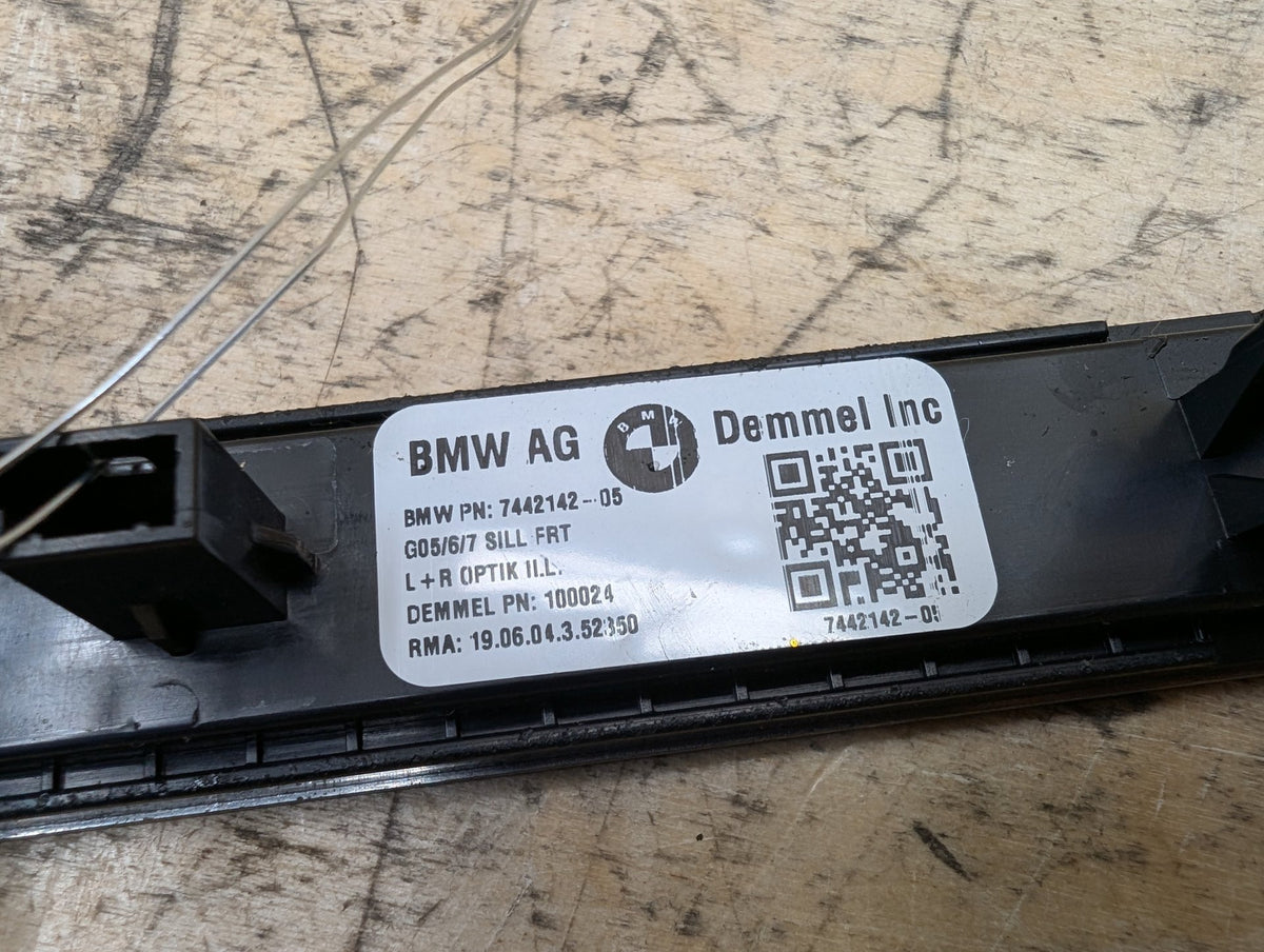 2019-2026 BMW X5 G05 Front Left Right Scuff Plate Door Sill SET 7442142 OEM