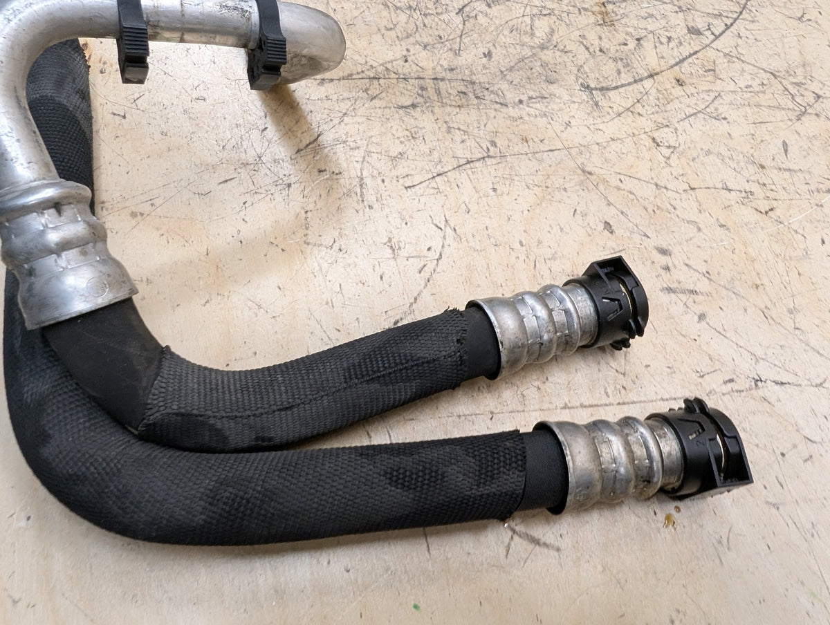 2010-2017 BMW F07 535i GT xDrive N55B30M0 Engine Oil Cooler Line Return Flow SET 7636941