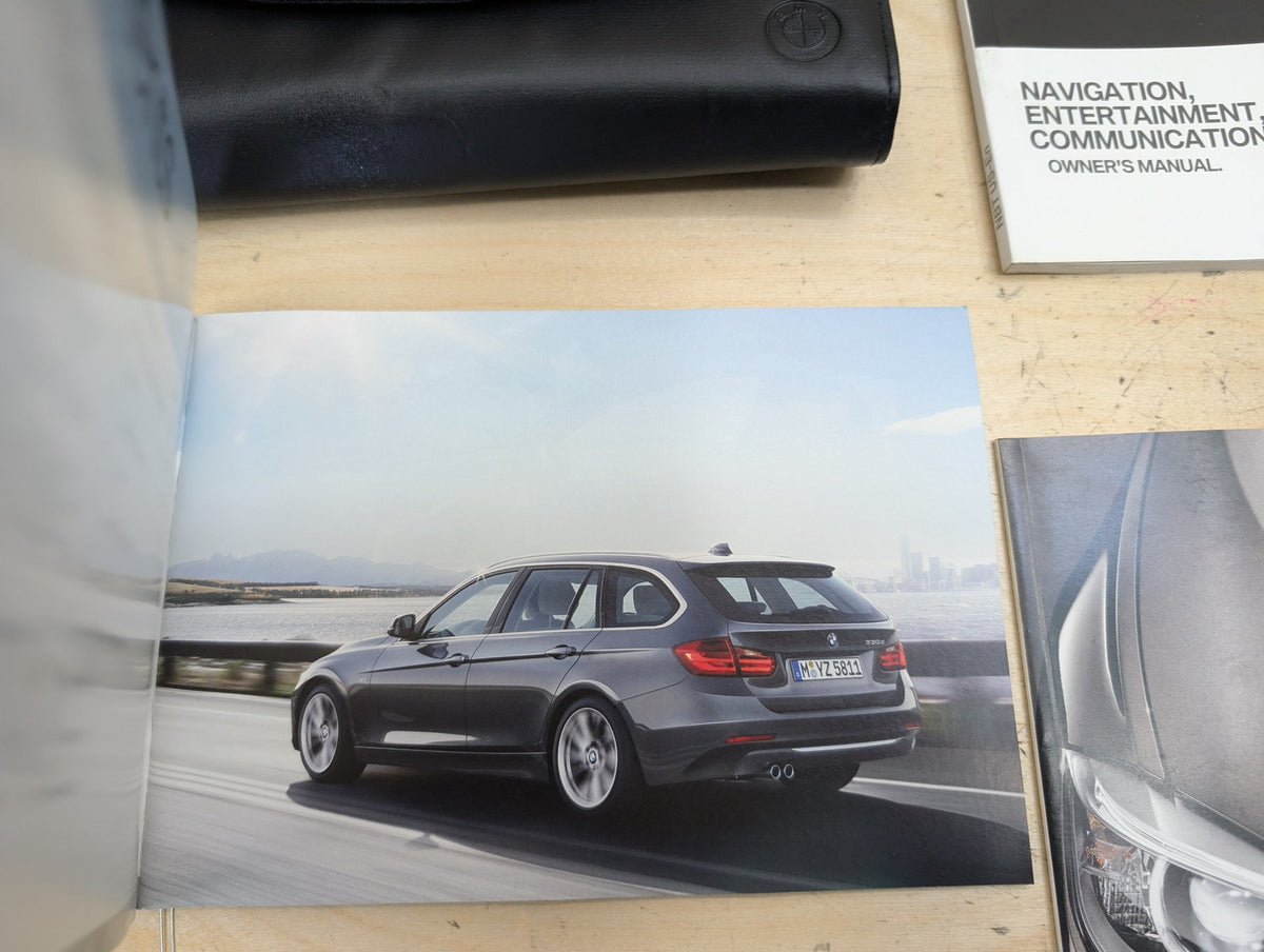 2014 BMW 328i F30- Owners Manual Books w/ Case SET