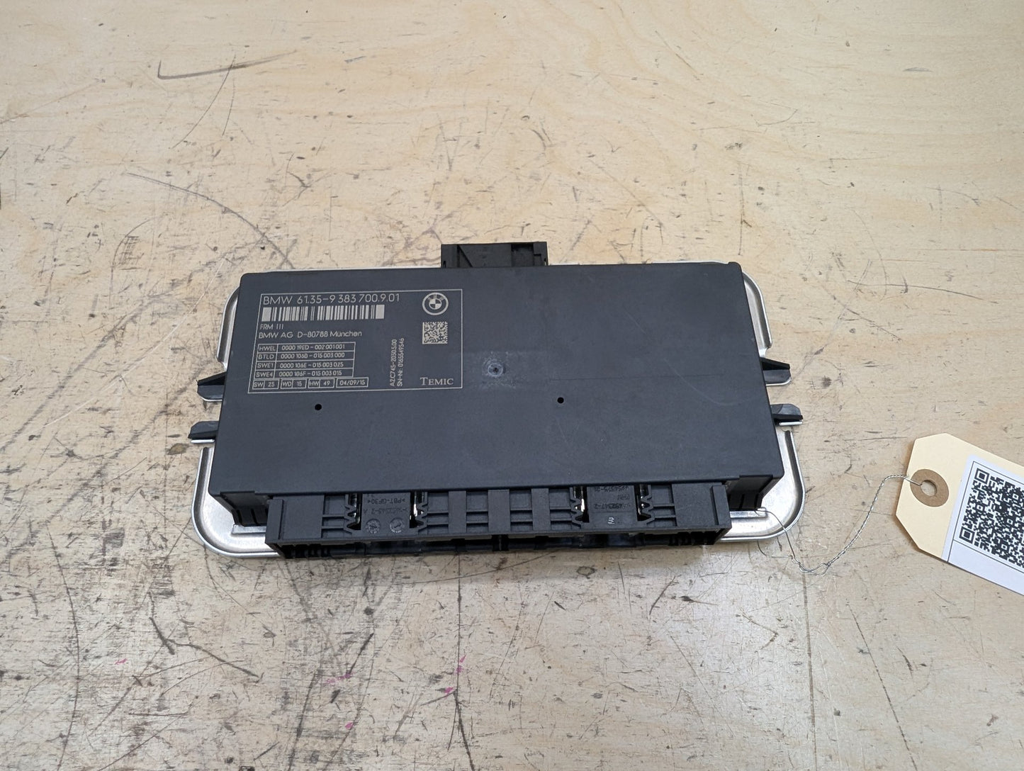 2011-2016 BMW X3 F25 FRM Headlight Footwell Module 9383700