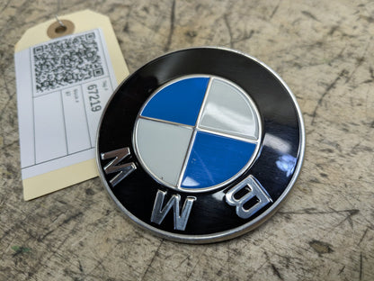 Genuine OEM BMW F39 F90 G20 G30 G80 M3 Bumper Hood Trunk Rear Round Emblem 74mm