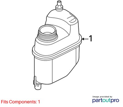 19-24 OEM BMW G01 G02 F97 F98 X3 X4 Engine Coolant Expansion Tanks Reservoir SET