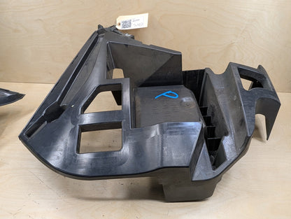 15-19 OEM BMW F16 X6 Rear Right Passenger Bumper Supports Brackets Mounts PAIR