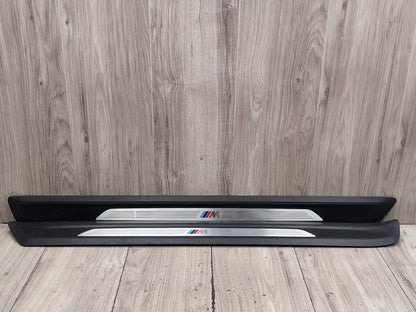 14-20 OEM BMW F32 M SPORT Front Left Right Scuff Plate Door Sill SET 7395028
