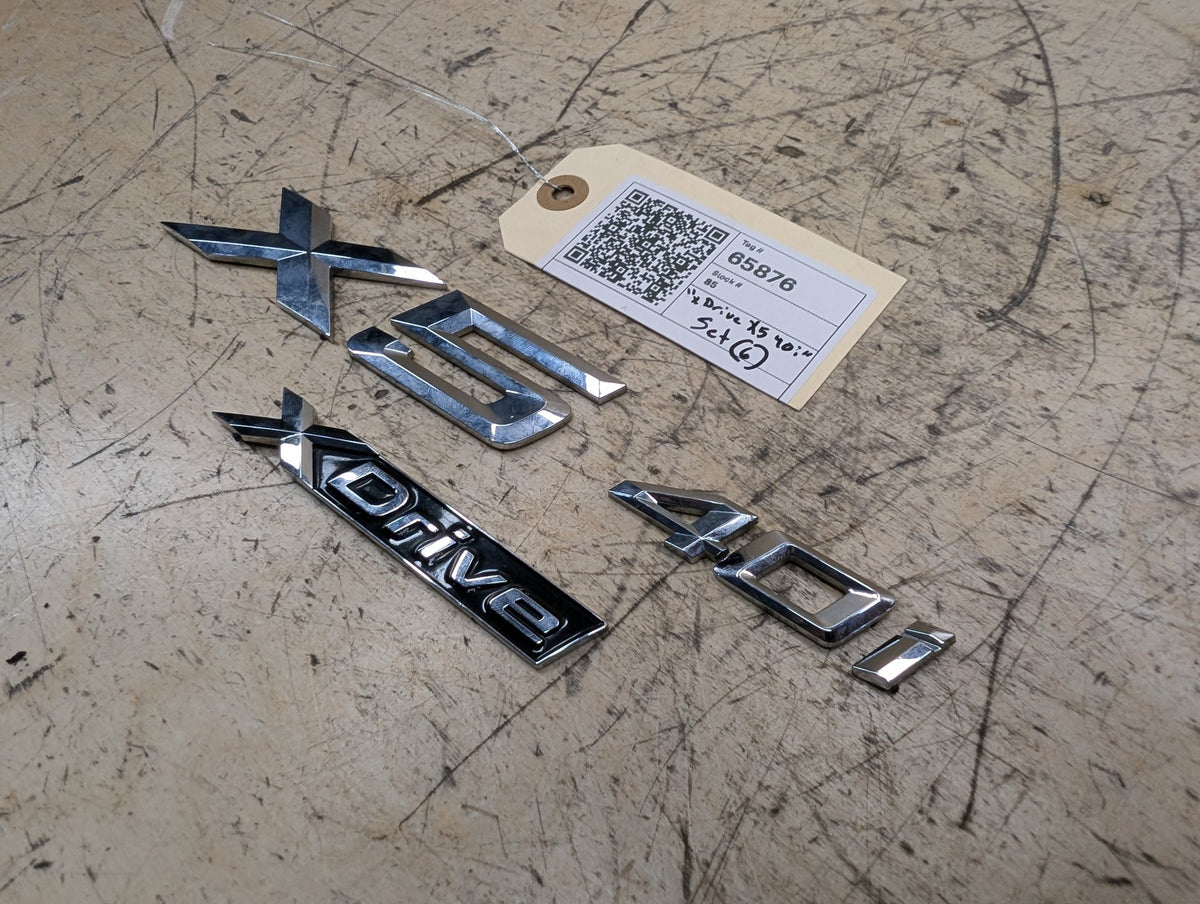 2019-2026 BMW X5 G05 Liftgate Trunk Lid Badge/ Letters 7424395 OEM