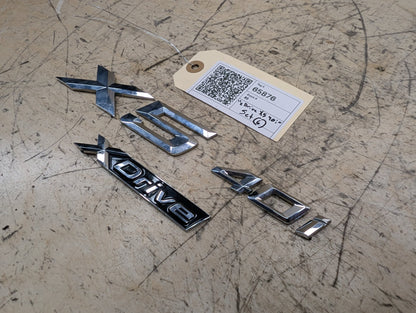 2019-2026 BMW X5 G05 Liftgate Trunk Lid Badge/ Letters 7424395 OEM