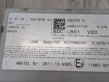 2015 - 2019 BMW X6 F86 Bdc Body Domain Fem Control Module w/ Key 6821976 S63B44T2