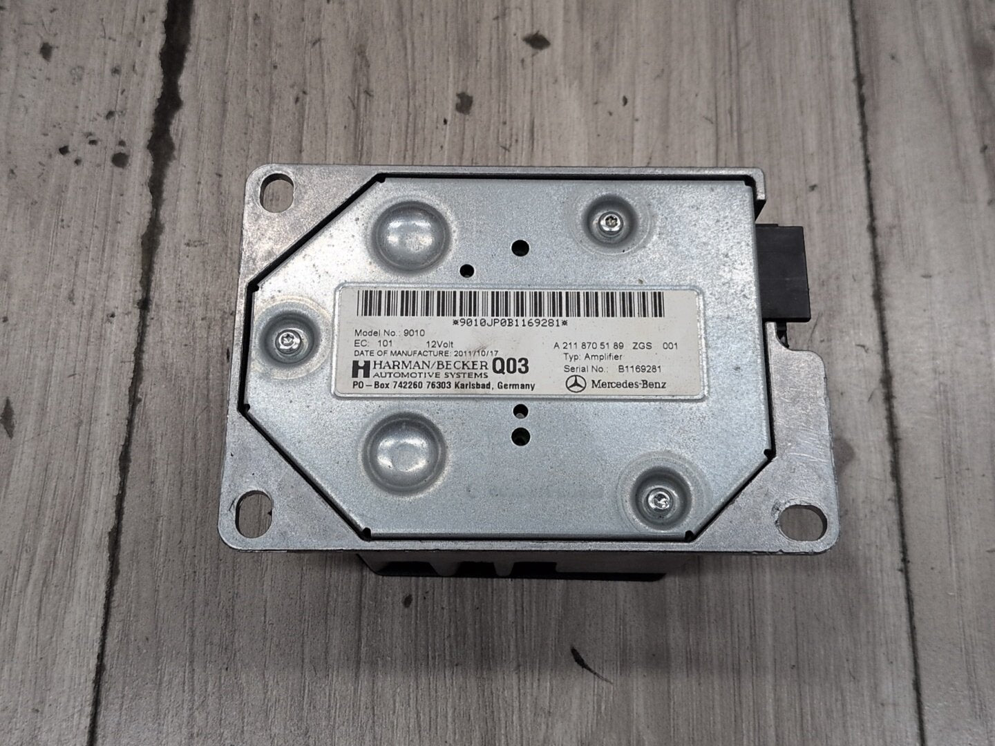 2009-2012 OEM Mercedes-Benz E550 W212 SOund Audio Subwoofer Amplifier