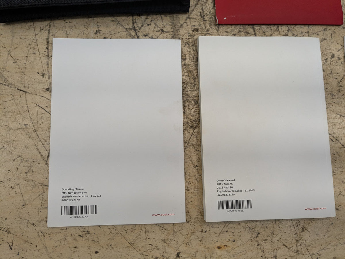 2012-2018 Audi A6 C7 Owners Instruction Manual Book SET OEM