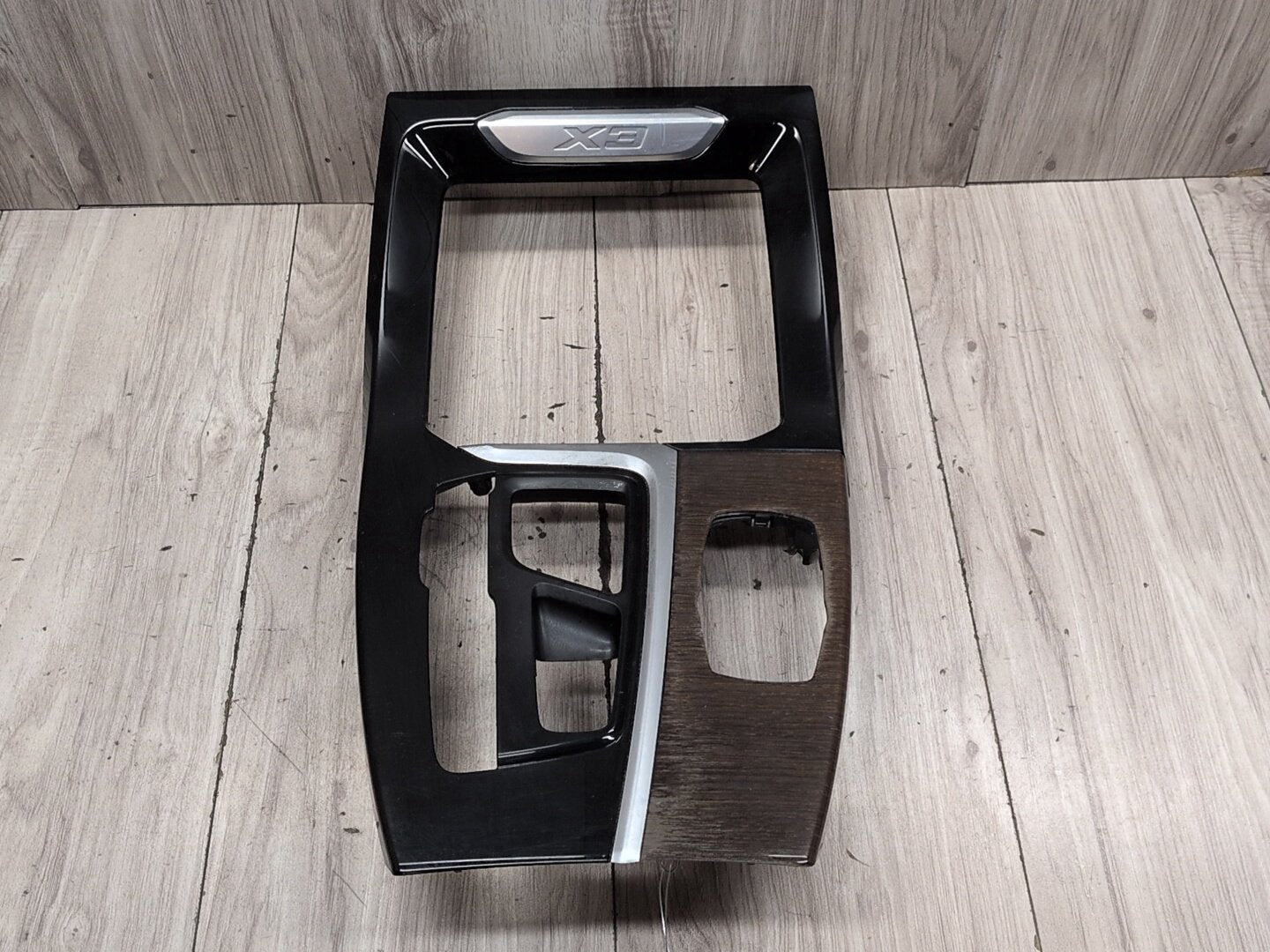 18-21 OEM BMW G01 G02 X3 X4 Center Console Interior Trim Oak Dark High Gloss