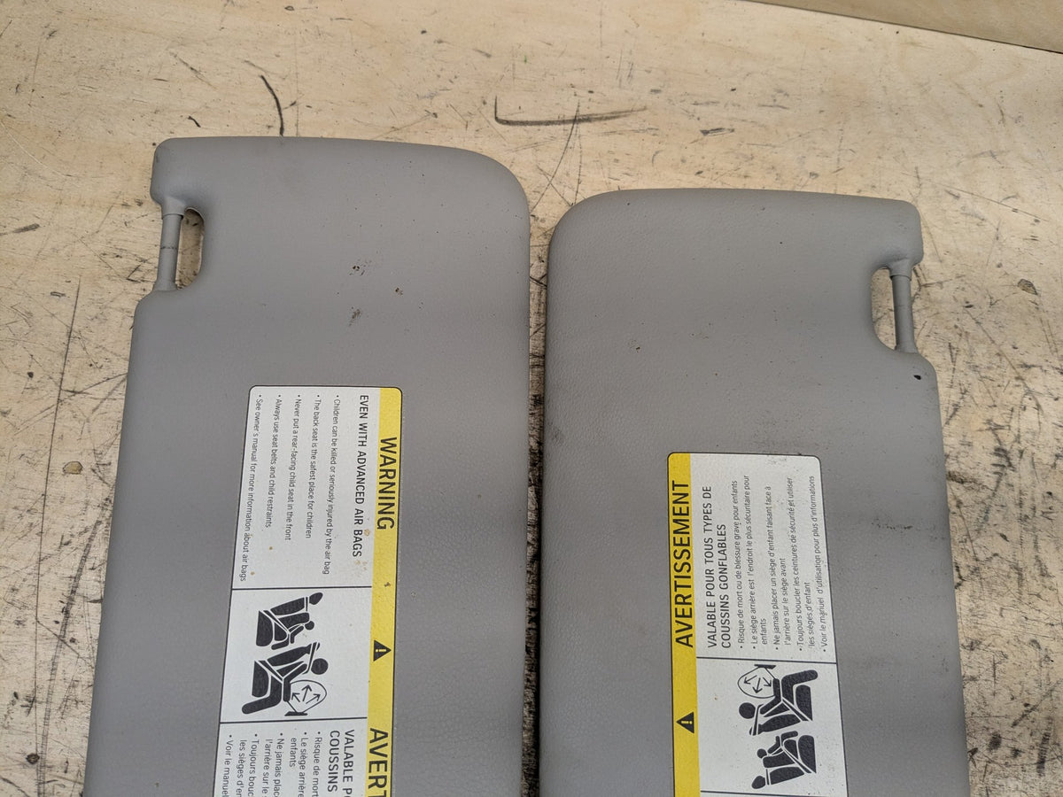2007-2013 BMW 328i E92 Front Left Right Sun Visor SET 7252083 OEM