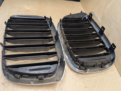 2018-2024 BMW X3 G01 Front Left Right Upper Bumper Cover Kidney Grilles SET 7464922