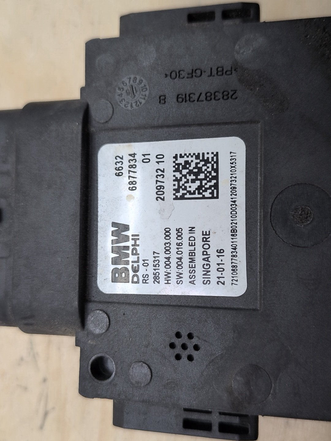 2016-2022 BMW 750i G12 Blind Spot Lane Sensor Radar Module 6877834