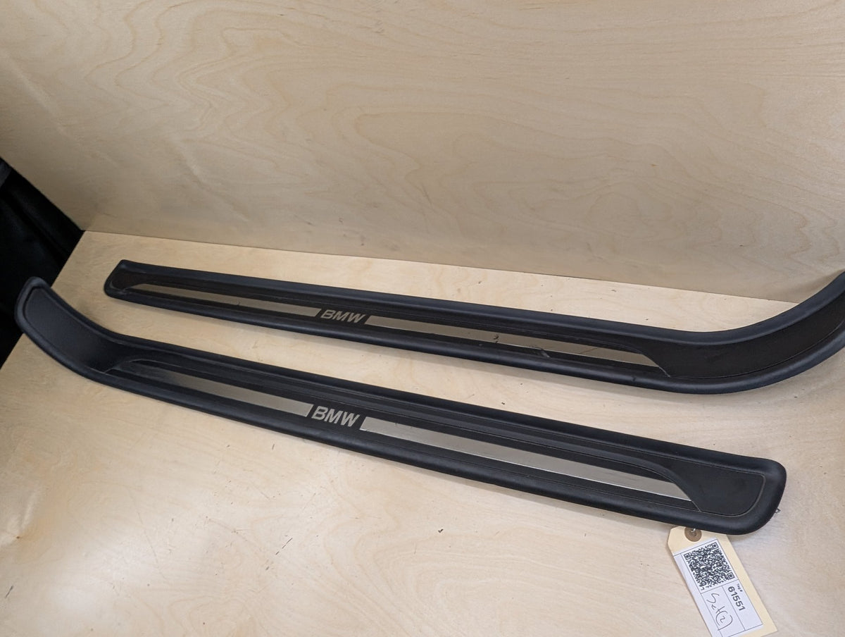 2007-2013 BMW 328i E93 Front Left Right Scuff Plate Door Sill SET 7178598 OEM