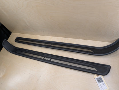2007-2013 BMW 328i E93 Front Left Right Scuff Plate Door Sill SET 7178598 OEM